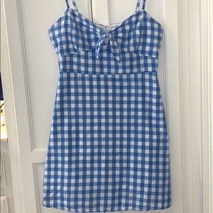 Gingham mini dress